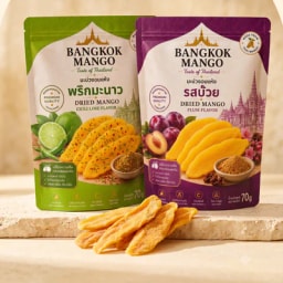 Sealed Bangkok Mango pouches