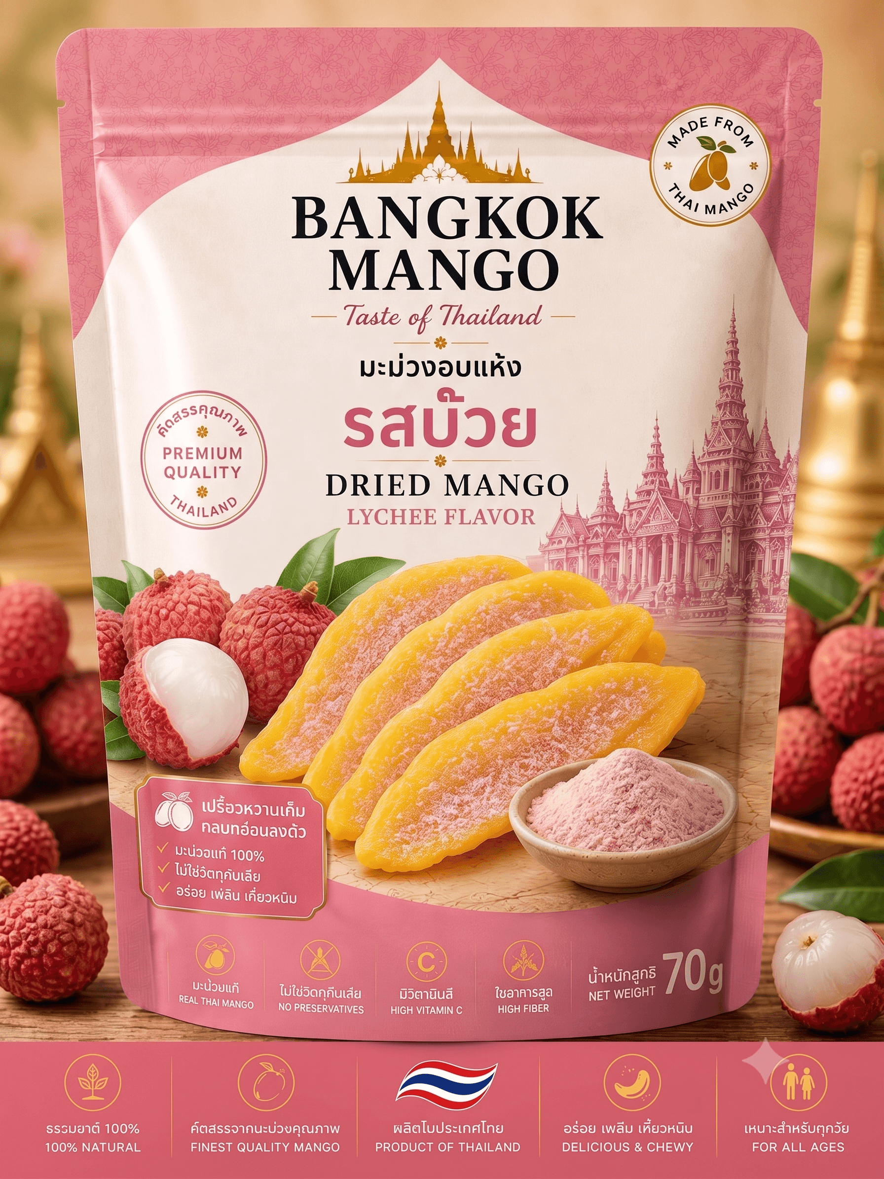 Lychee dried mango