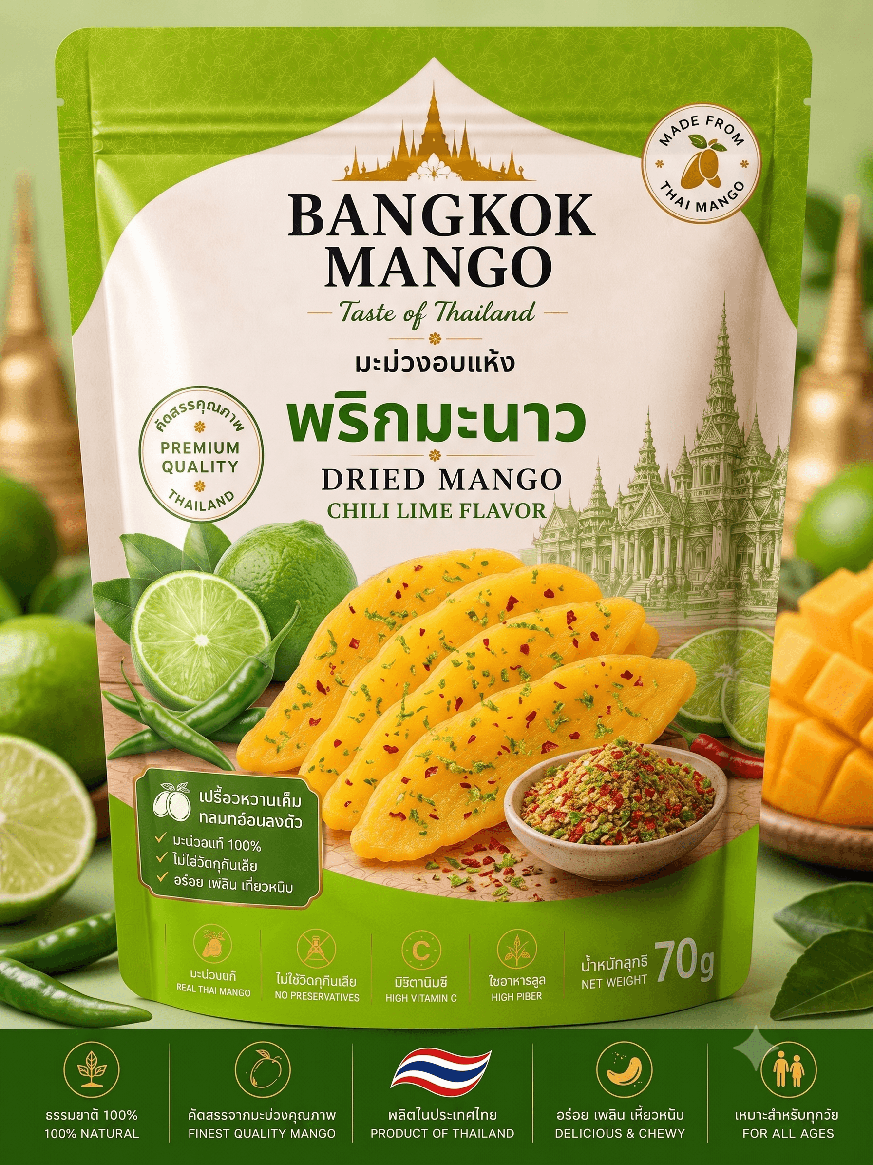 Chili Lime dried mango